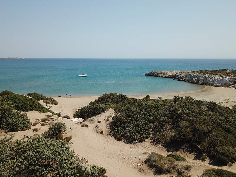 Visit the lonely beaches of Rhodes