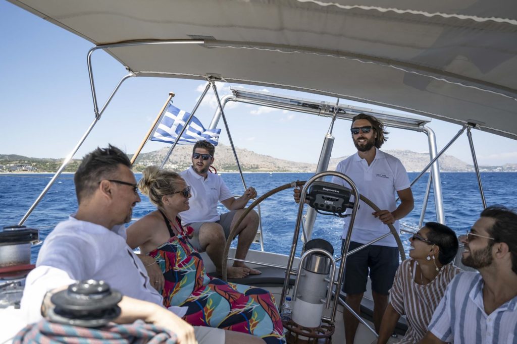 A great sailing trip around Rhodes with family and friends