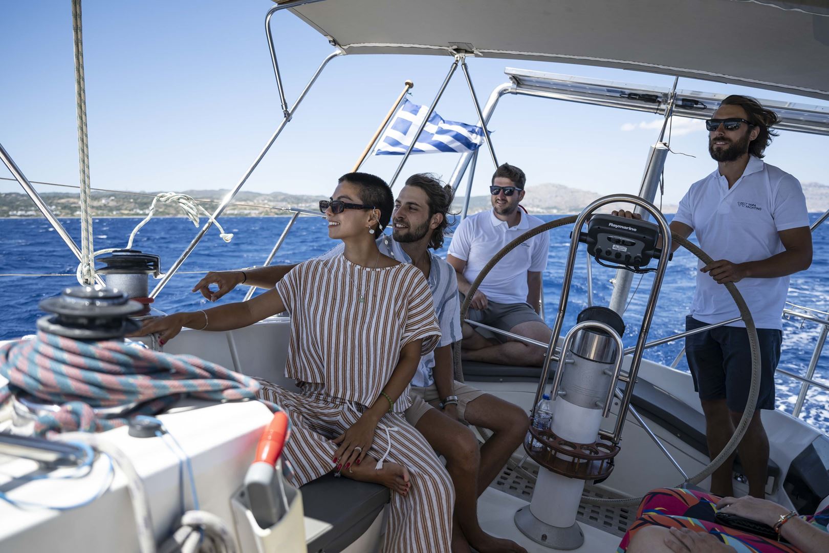 Charter an exclusive daily or weekly sailing yacht on Rhodes